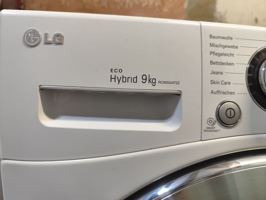 Uscator de rufe cu pompa de caldura hybrid Lg de 9 kg