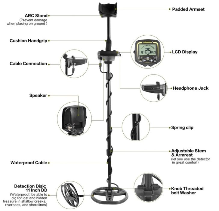 Detector metale cu accesorii
