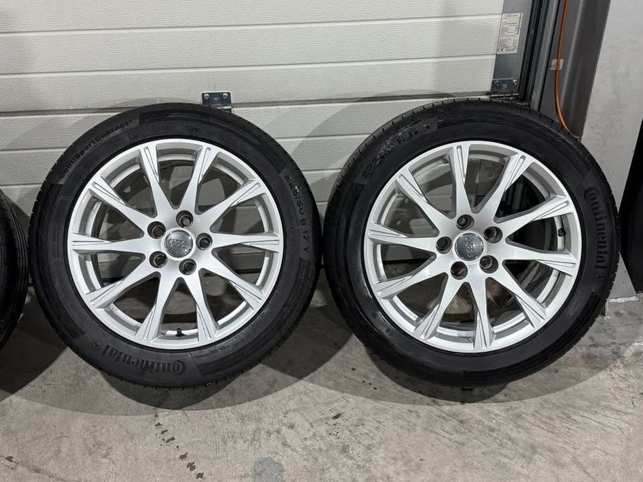Jante R17 originale audi, anvelope continental vara dot 0622