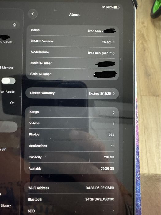 De vanzare iPad Mini 7 2024 128GB Garantie *NOU*