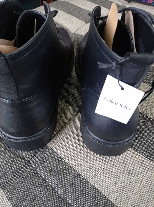 Зимние ботинки Pier One кожаные большой размер 48