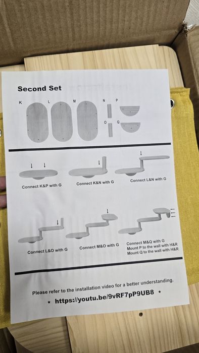 Set de cățărat pentru pisici, montare pe perete