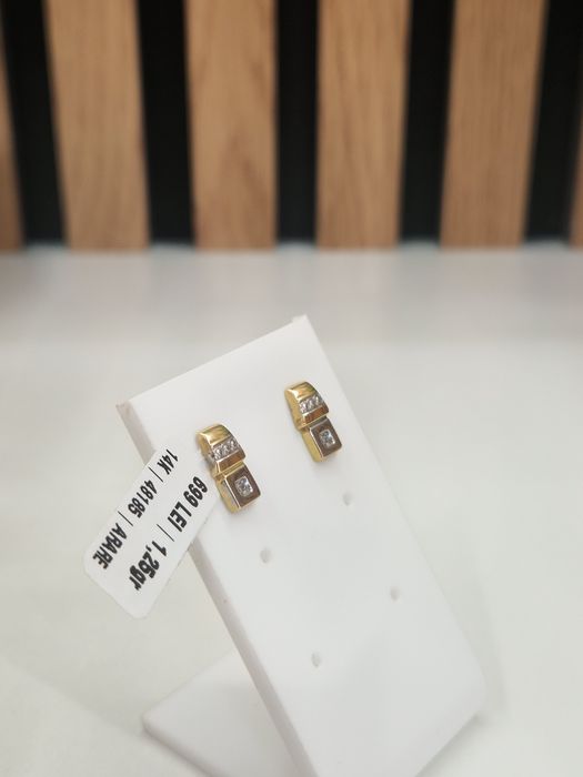 Cercei Aur 14k Greutate 1.25gr Garantie!#48185