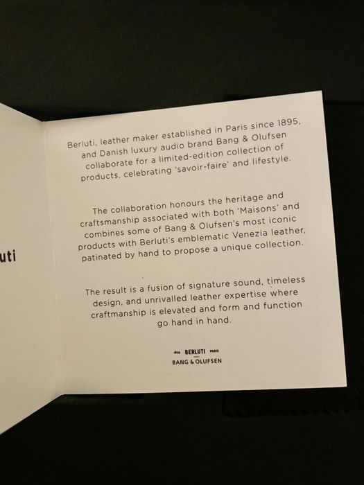 Casti wireless Bang & Olufsen H95 - Berluti edition