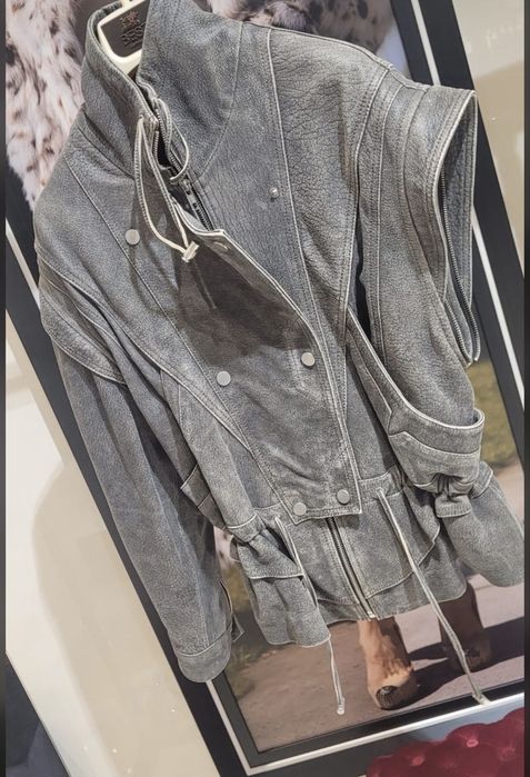 Geaca de piele stil Manokhi