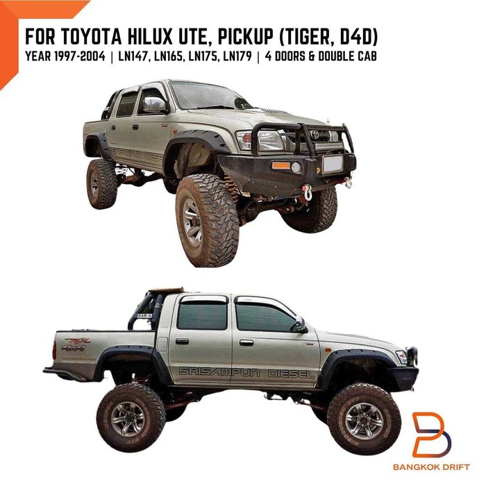 Overfendere aparatori noroi pentru toyota hilux MK4/MK5 1997-2004