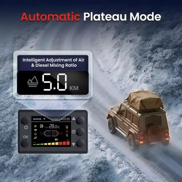 Incalzitor motorina sirocou webasto HCALORY 8KW 12V/24V/220V Bluetooth