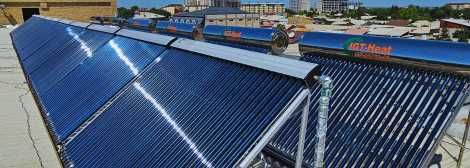 Quyosh suv isitgichi Kollektorli 200L Bosimsiz | Коллектор 20 колба