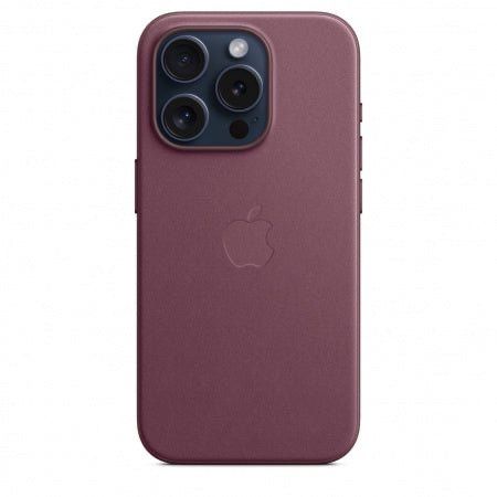 Husă Apple Originală din Piele pentru iPhone 15 Pro Mulberry