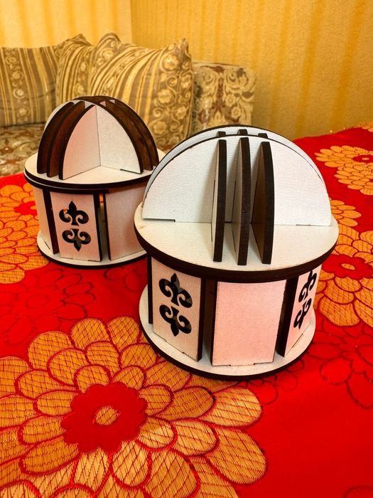 Бонбоньерки юрта из дерева