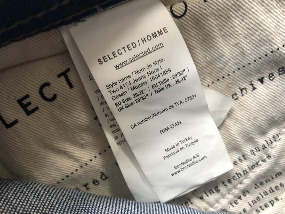 Blugi SELECTED Stretch Slim Skinny | 29 x 32 W29 L32 (Talie 76 cm)