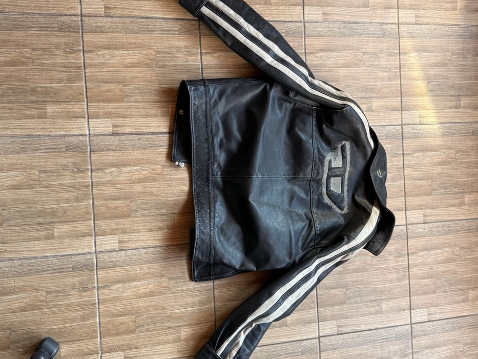 Кожено италиянско моторско яке XL