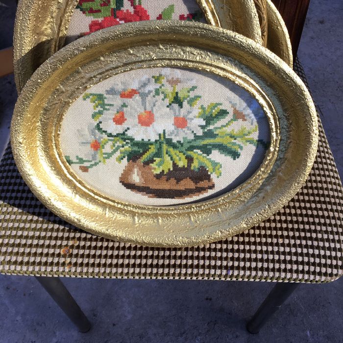 Четири броя вилерови гоблени в красиви остъклени рамки