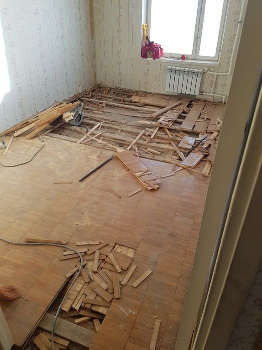 Демонтаж кафеля