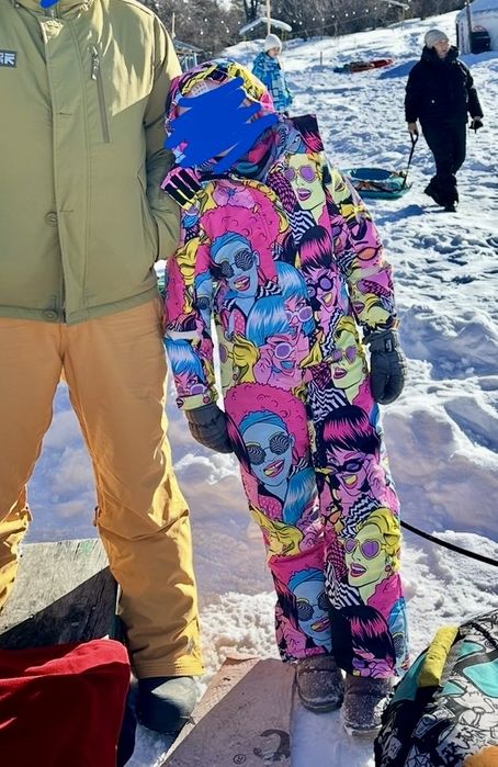 Зимний комбинезон для девочки 8-9 лет