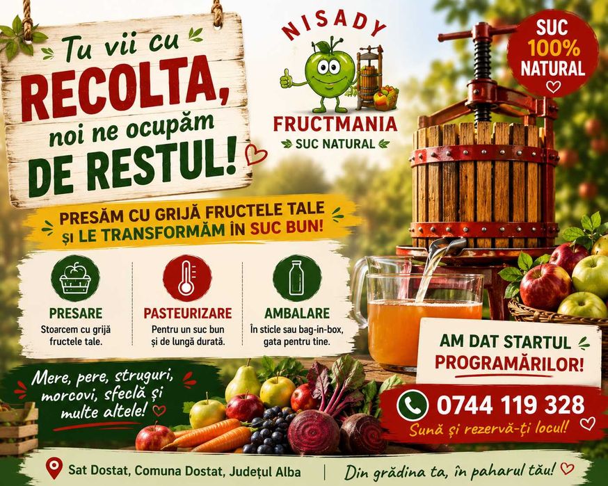 Ai fructe? Noi le facem suc!