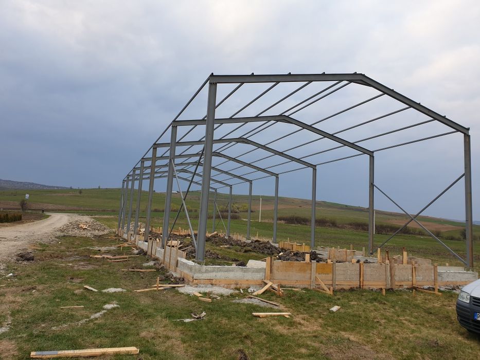 Schimb URGENT structura hala metalica cu materiale de construcții