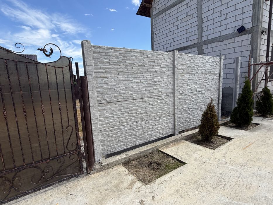 Vand placi gard beton ,model piatra sparta ,montare contra cost