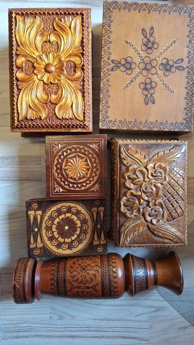 Cutie lemn pentru cadouri si oastrat obiecte