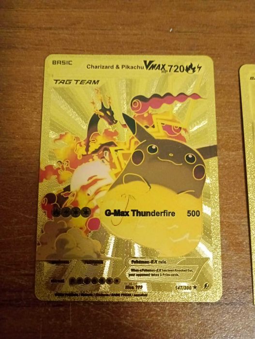 Pokémon Gold Foil cards
