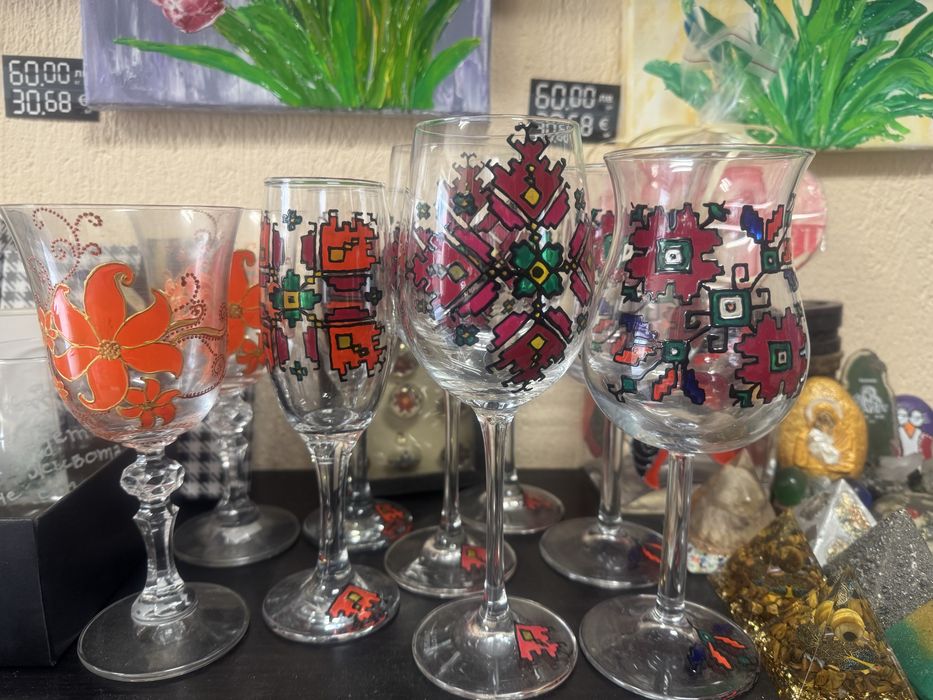 Чаши ръчно рисувани чаша