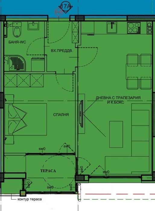 Продава се Двустаен апартамент в Търговище, Запад 3 - 63 кв.м за 888 €/кв.м - Снимка #8