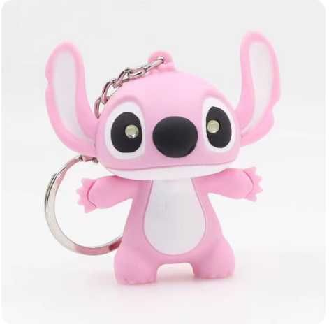 Комплект Светещ Ключодържател Лило и Стич, Lilo and Stitch LED играчка