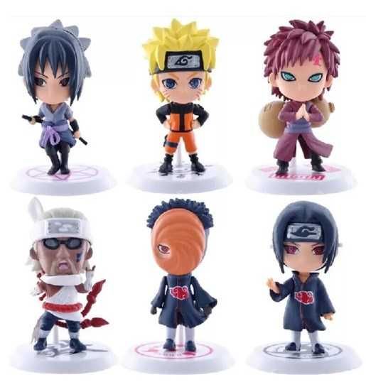 Lot figurine NARUTO Sasuke Gaara Uchiha Madara 6 buc