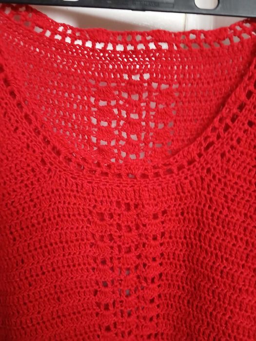 Bluza dama, cu maneca scurta, crosetata manual