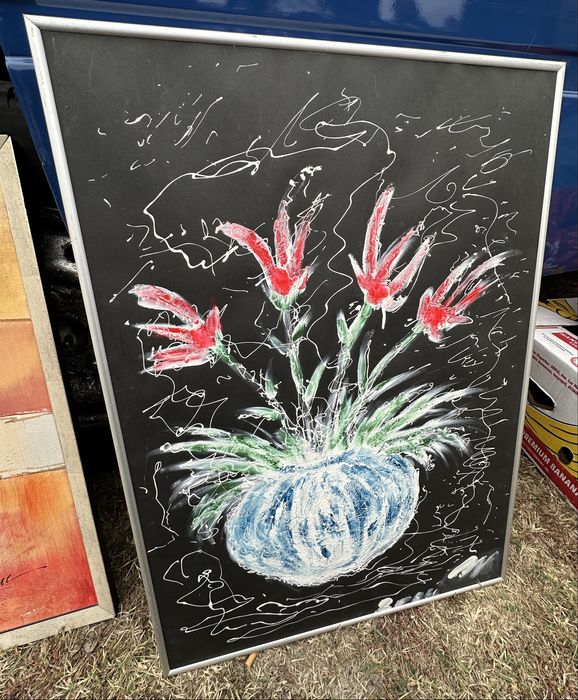 Картина с цветя във ваза