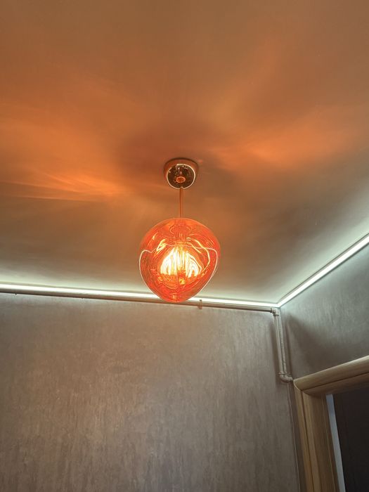 Lustra set, lumina rosie