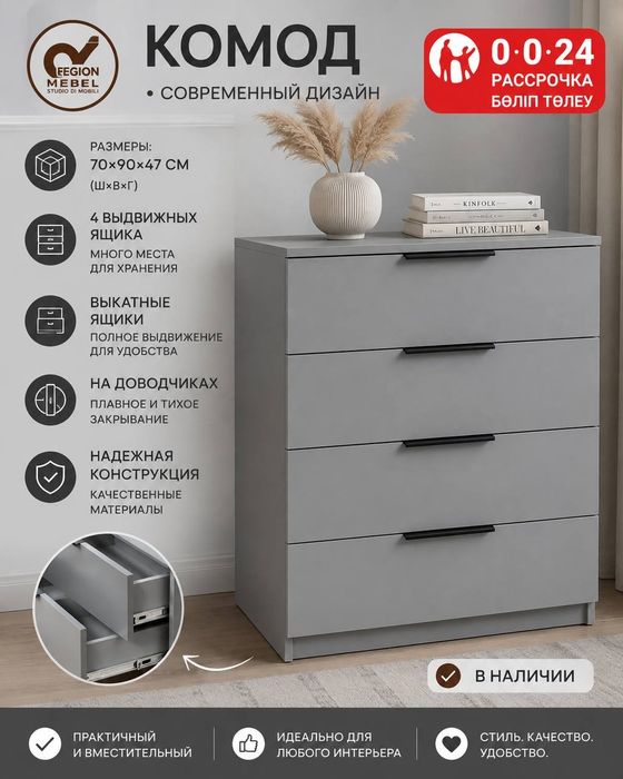 Комоды, тумбочки.