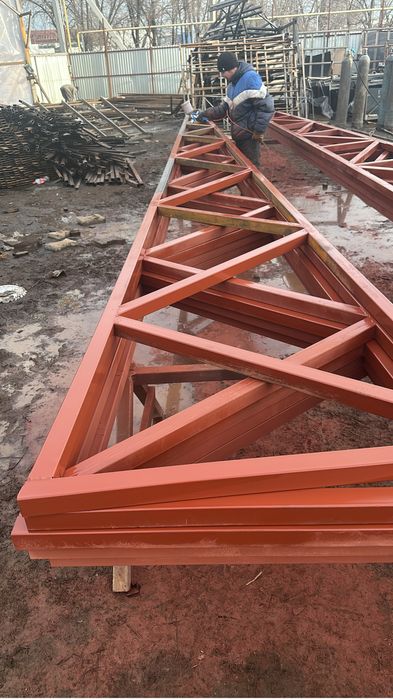 Ангары, фермы для навеса. Замер