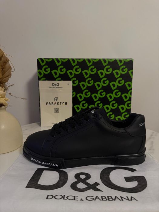 Tenesi/Papuci Dolce Gabbana Full Black