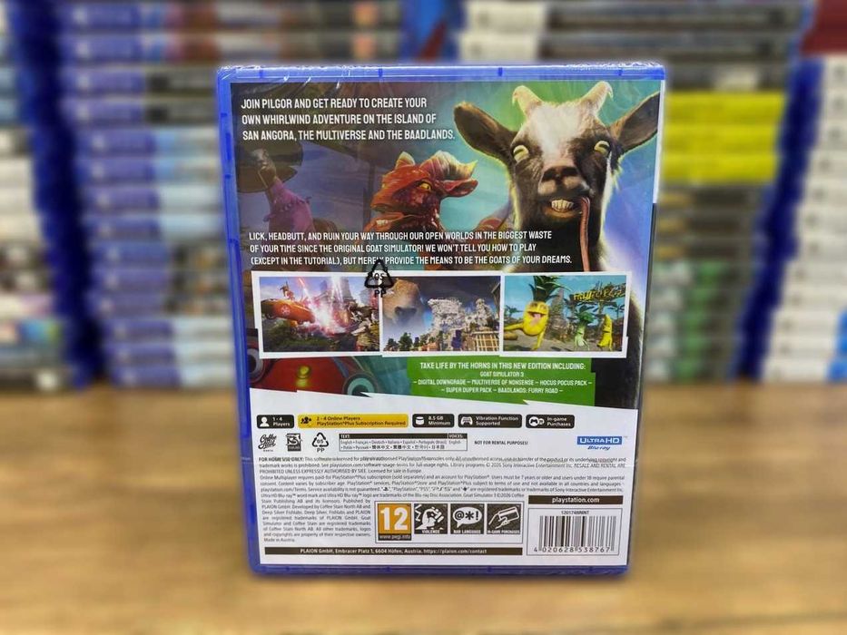 НОВЫЙ Goat Simulator 3. Goat Overload Edition PS5 (Все DLC)/ Симулятор
