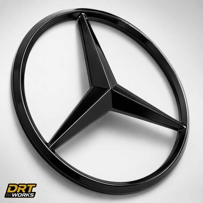Emblemă Portbagaj Mercedes-Benz Negru Lucios A-Class C-Class E-Class CLA CLS GLA GLC GLE S-Class