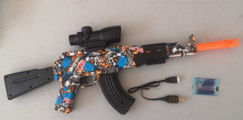 Електрически автомат играчка Гел Бластер с меки топчета