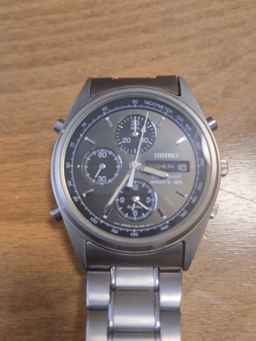 Seiko titanium chronograph