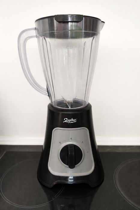 Блендер zephyr zp 1162 j, 600w, 1.5 литра, 2 скорости + импулс, черен