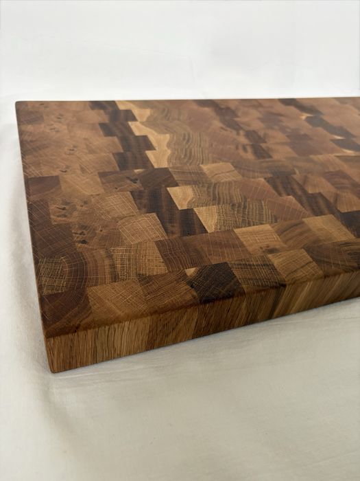 Луксозна енд грейн дъска за рязане, ръчна изработка