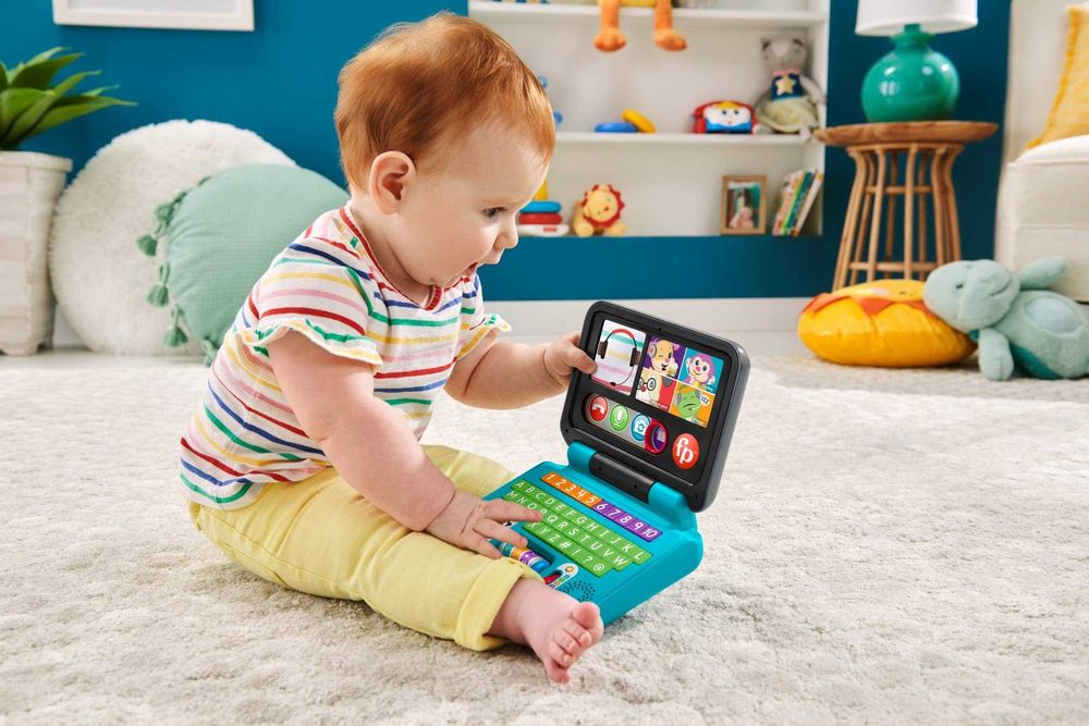 Интерактивна играчка детски лаптоп Fisher Price Laugh & Learn