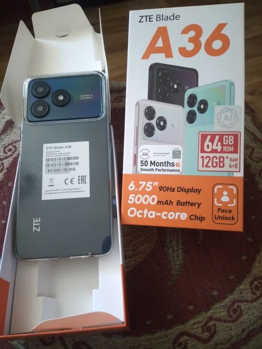 Смартфон zte a36  4/64gb