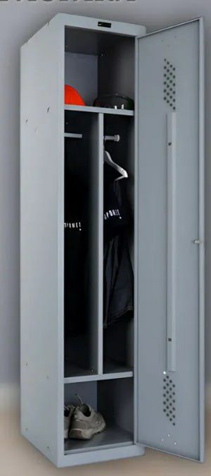 Металлический шкаф для одежды