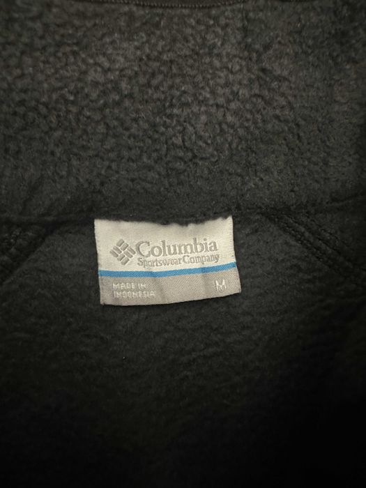 Polar Columbia Snap-Up – Negru – Mărimea M – Material Fleece Dens – Stare Impecabilă – Ideal Outdoor