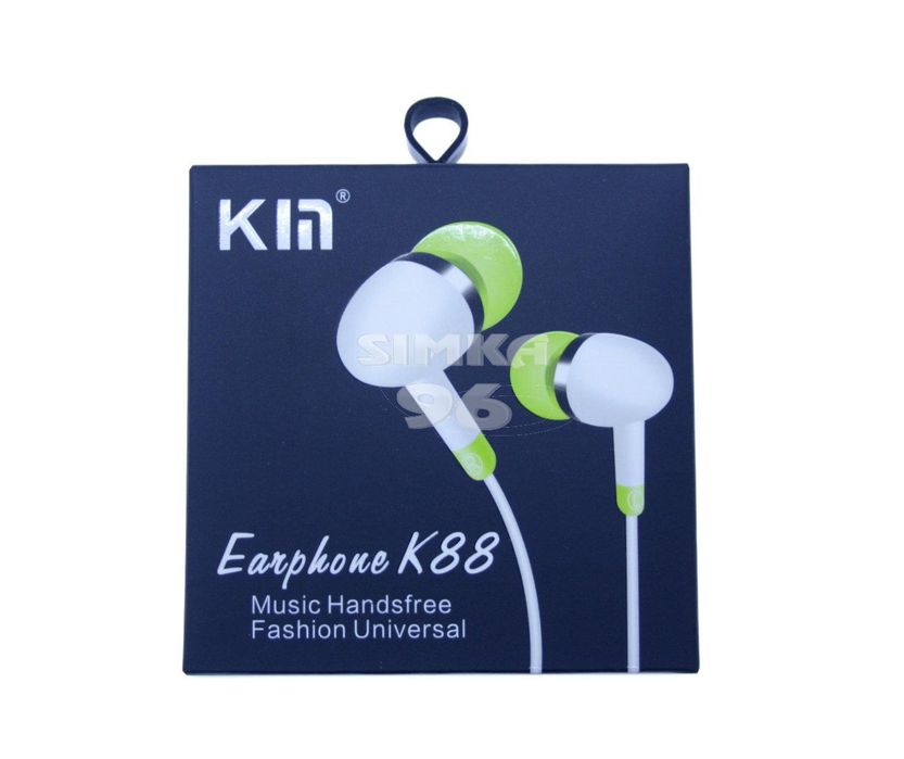 Наушники KIN K88 вакуумные с микрофоном