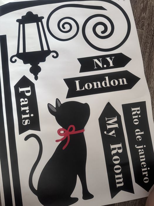 Наклейки на стену интерьерные