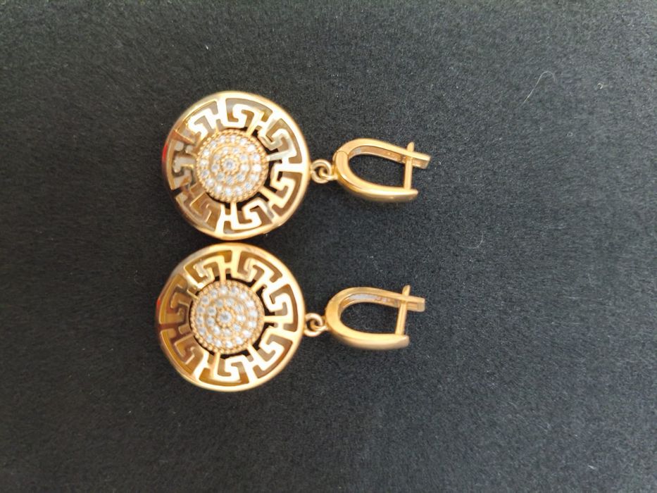 Серьги золотые 5.25гр, сережки