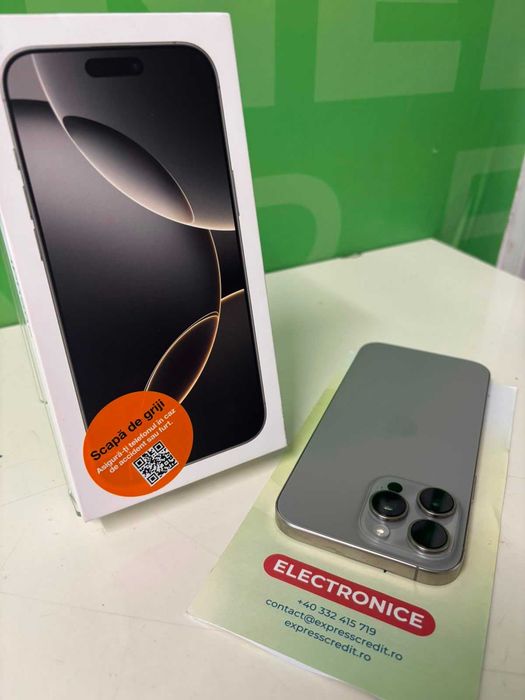 iPhone 16 Pro Max 256gb 100% Bateria (B.61713-Tatarasi) Garantie 2 ani!