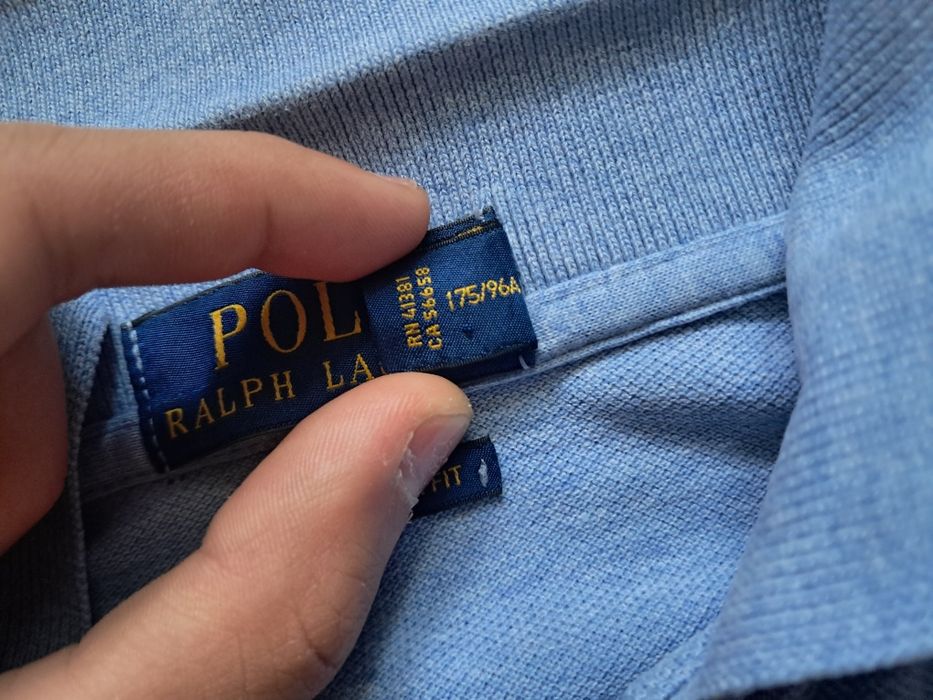 Оригинална мъжка поло тениска Polo Ralph Lauren | Размер M (Custom Slim Fit)