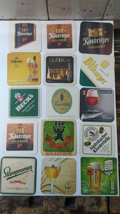 продавам подложки за бира за ценители и колекционери